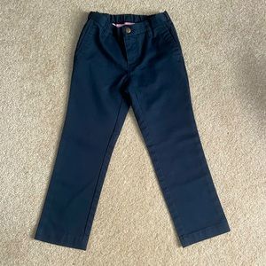 Lands End Uniform Little Girl's Perfect Fit Iron Knee Blend Plain Front Chino